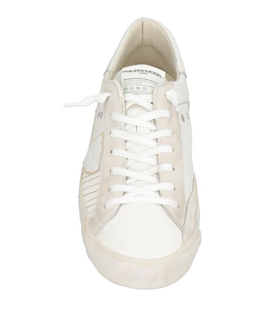 Philippe Model White Trainers for men