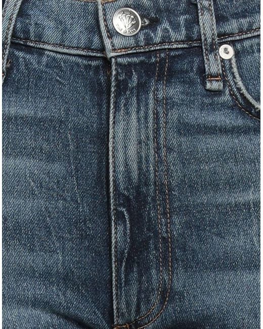 Rag & Bone Blue Harlow Jeans Cotton, Elastane