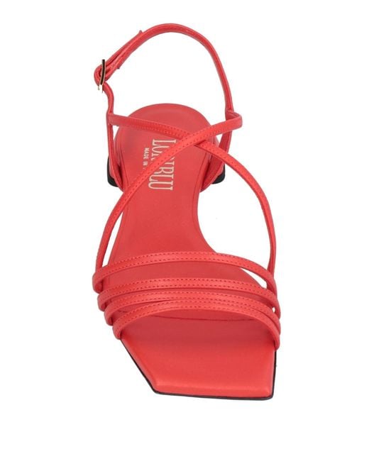 Loriblu Red Sandals Leather
