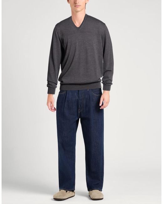 Kangra Gray Sweater Wool for men