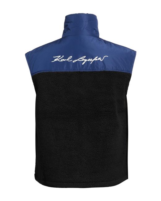 Karl Lagerfeld Blue Shearling & Teddy for men