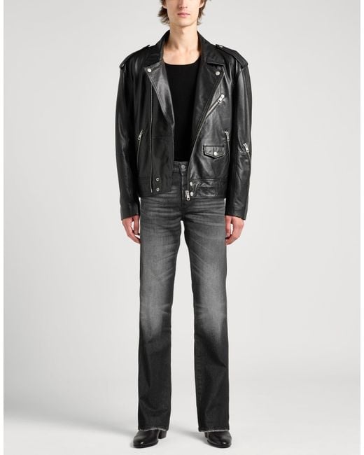 DIESEL Gray Jeans Cotton, Elastane for men