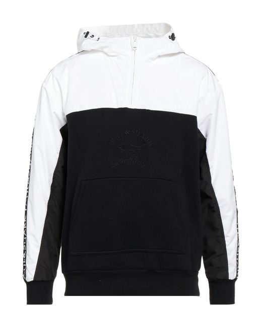 Paul & Shark Black Sweatshirt Cotton, Polyester for men
