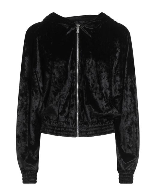 DISCLAIMER Black Sweatshirt Polyester, Elastane