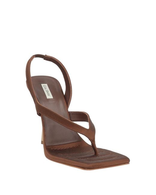 GIA RHW Brown Thong Sandal