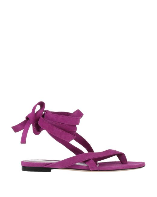 The Attico Purple Thong Sandal