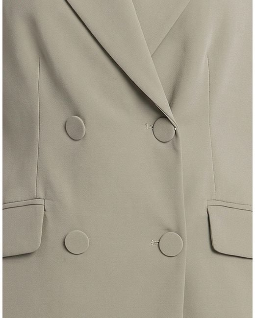 Sandro Ferrone Gray Blazer Polyester, Elastane