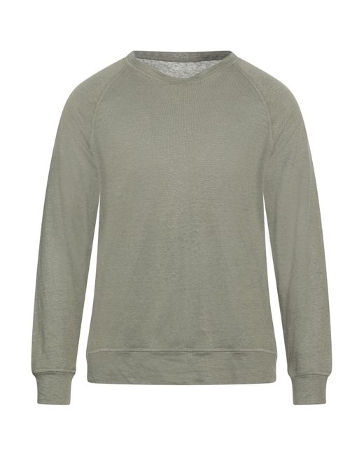 Majestic Filatures Gray Sweater for men
