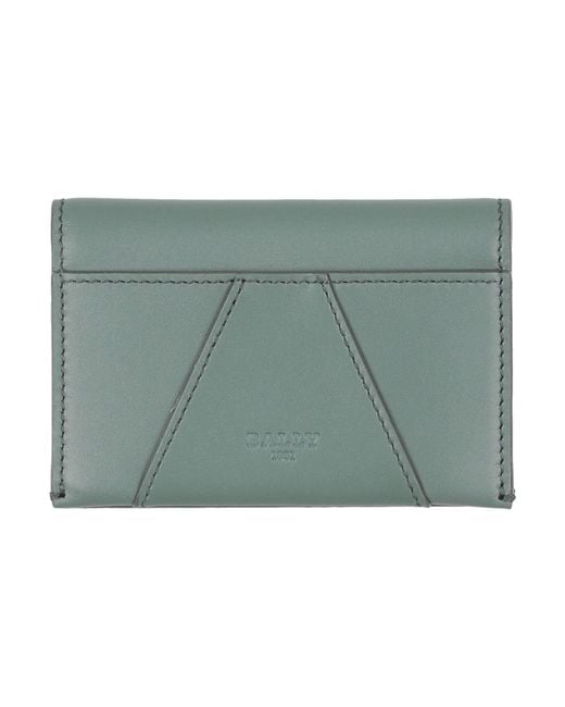 Bally Green Coin Purse Leather for men