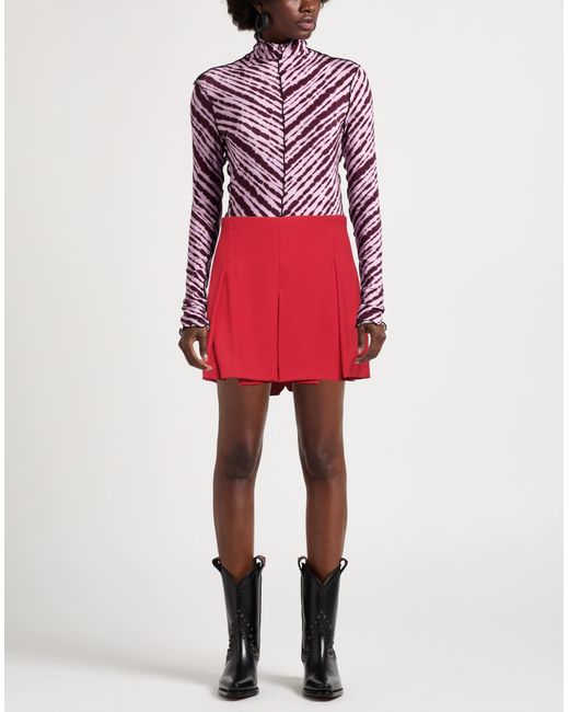 Ermanno Scervino Red Shorts & Bermuda Shorts Polyester