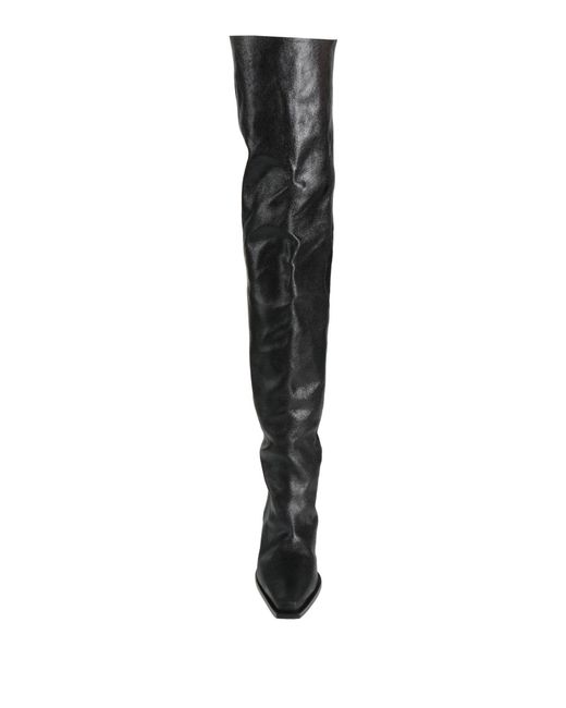 Ann Demeulemeester Black Boot Leather