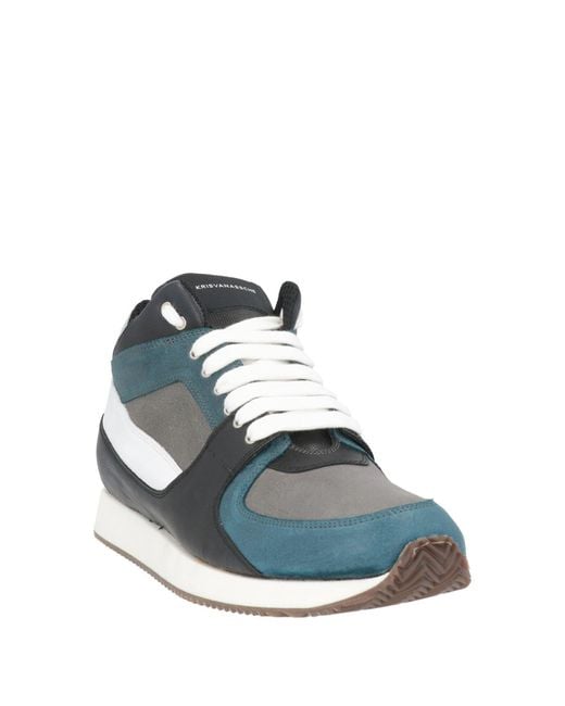 Kris Van Assche Blue Sneakers Leather for men