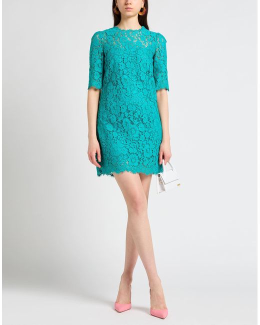 Dolce & Gabbana Green Mini-Kleid