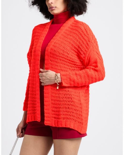 DIMORA Red Cardigan