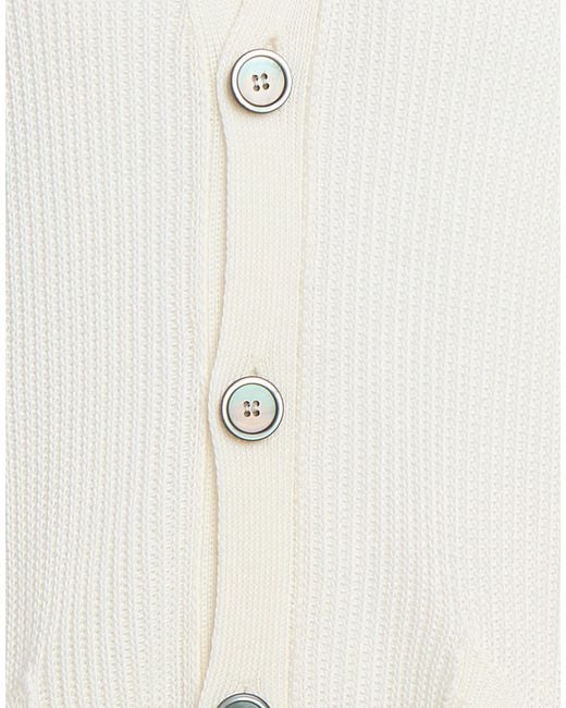 Amaranto White Cardigan for men