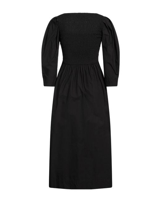Ganni Black Midi Dress