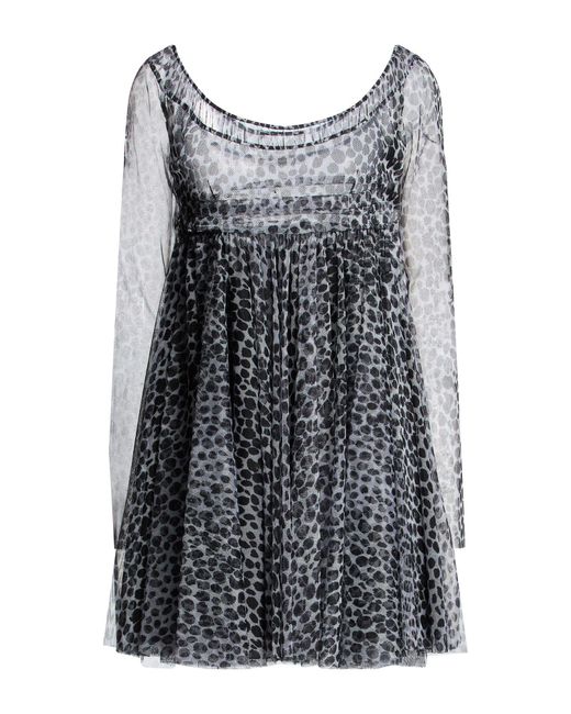 Philosophy Di Lorenzo Serafini Gray Mini Dress Polyester