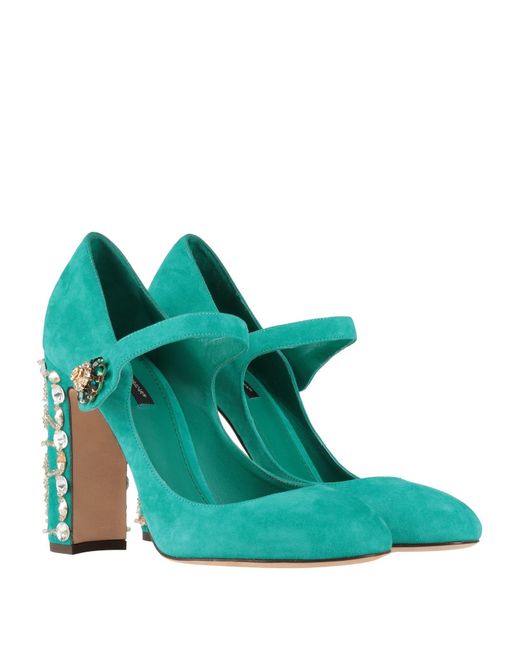 Dolce & Gabbana Green Pumps Soft Leather