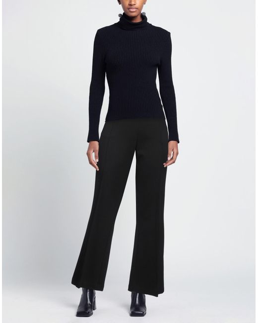 Her. Black Pants Viscose, Nylon, Elastane