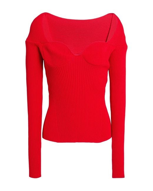 Magda Butrym Red Sweater Viscose, Polyester