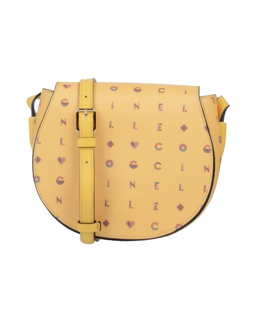 yellow cross body purse