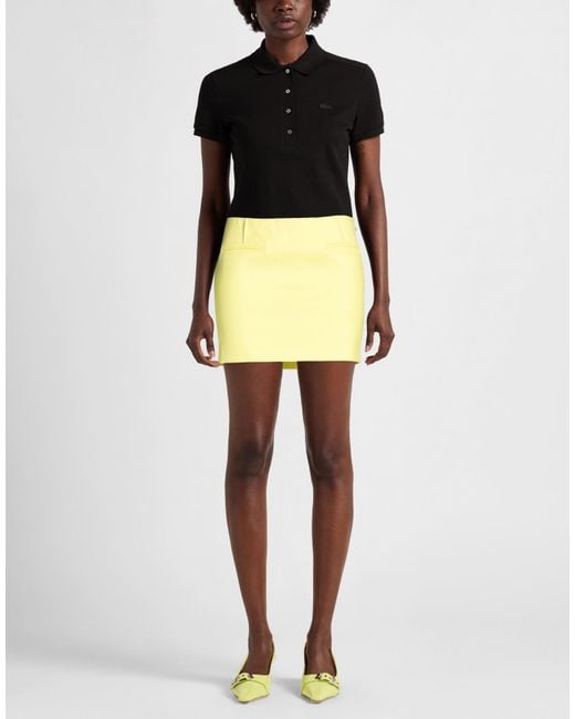 Patrizia Pepe Yellow Mini Skirt