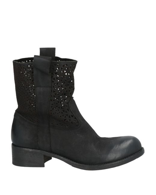 Jfk Black Ankle Boots Leather