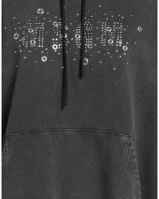 MSGM Black Sweatshirt Cotton