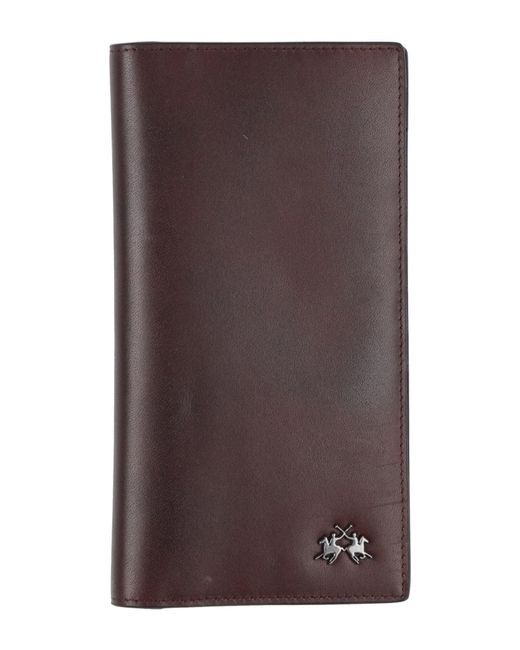 La Martina Brown Wallet for men