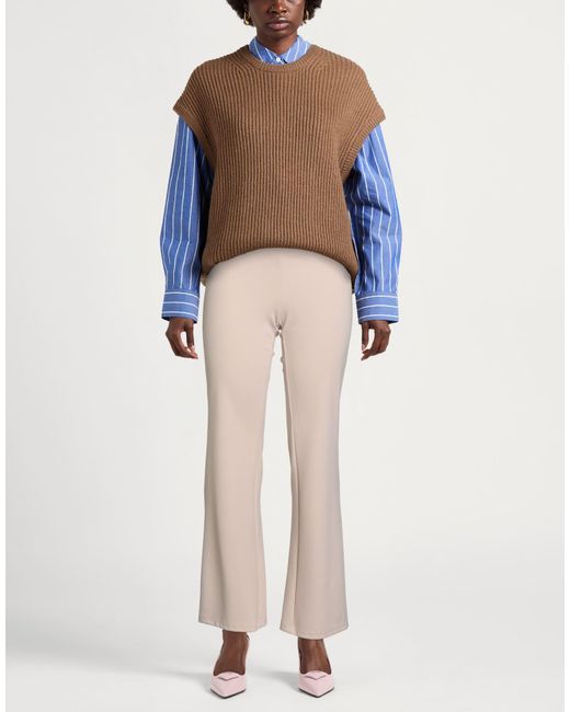 Motel Natural Pants Polyester, Elastane
