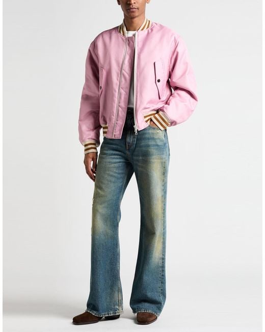 Dries Van Noten Pink Jacket Polyester for men