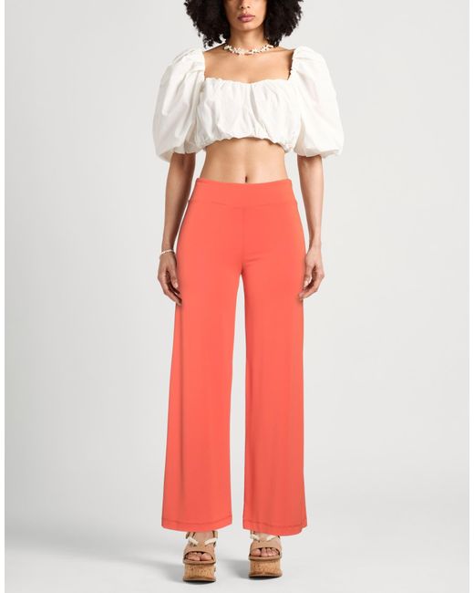 Caractere Red Pants Acetate, Polyamide, Elastane