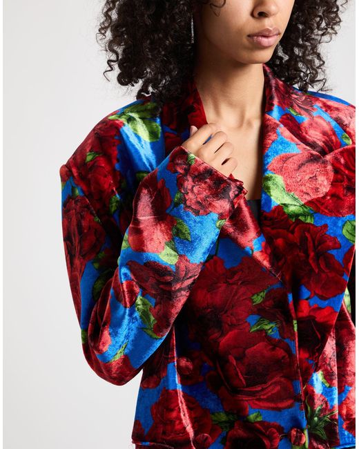 Magda Butrym Red Blazer Viscose, Nylon, Elastane