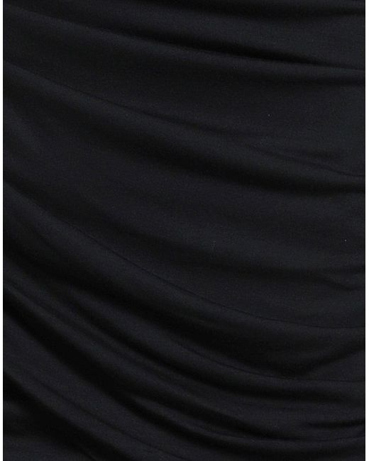 Dondup Black Mini Dress Viscose, Modal, Silk
