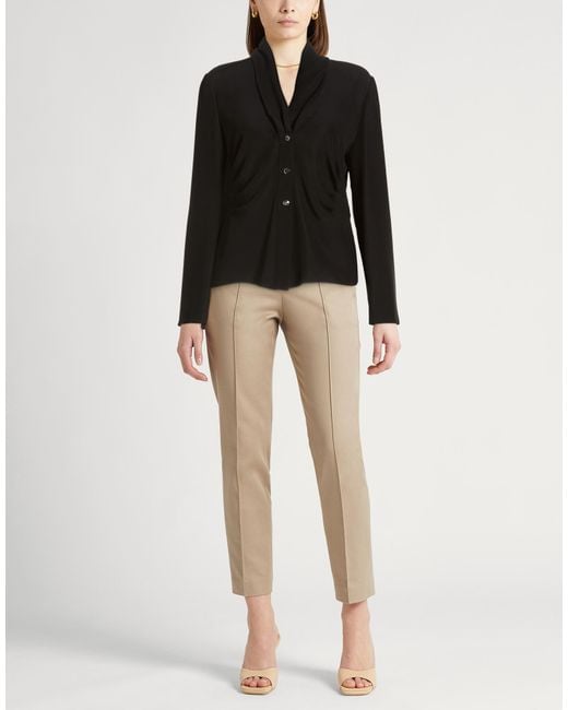 Armani Collezioni Black Jacket Virgin Wool, Polyester, Elastane