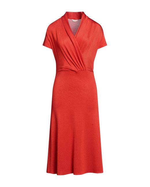 Siyu Red Midi Dress