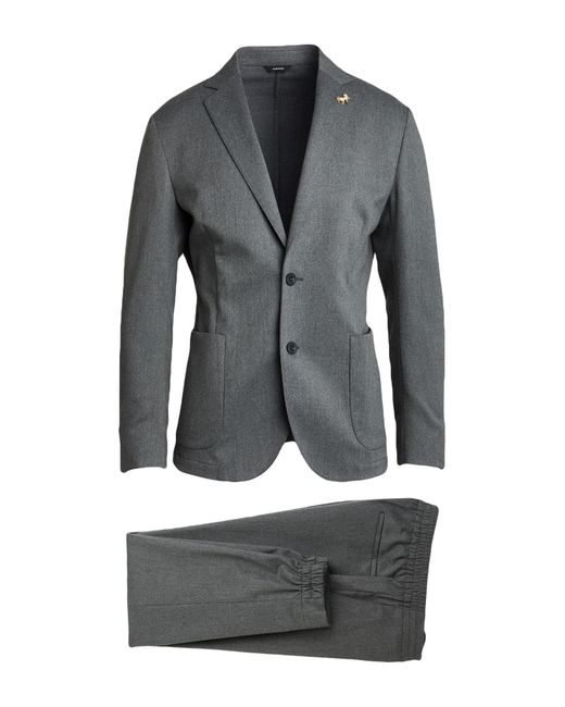Tombolini Gray Running Suit Polyester, Viscose, Elastane for men