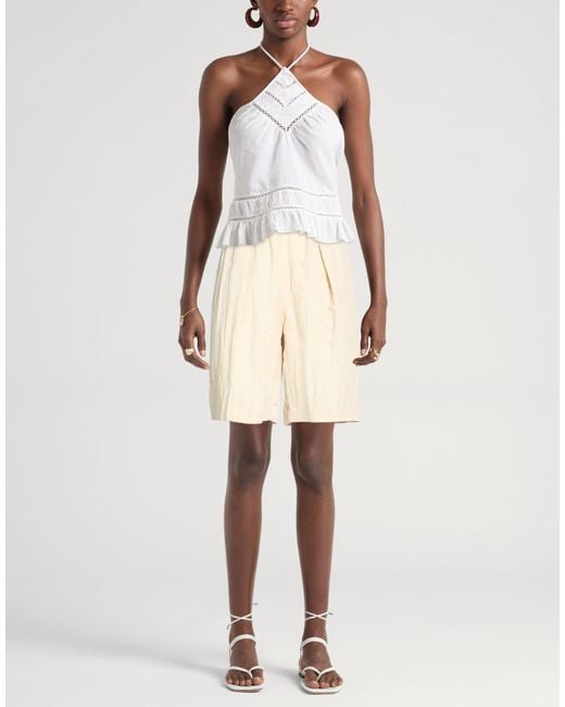 Samsøe & Samsøe Natural Shorts & Bermuda Shorts Lyocell, Polyamide
