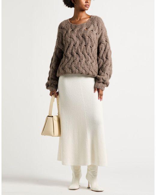 Iris Von Arnim Brown Sweater Cashmere, Silk