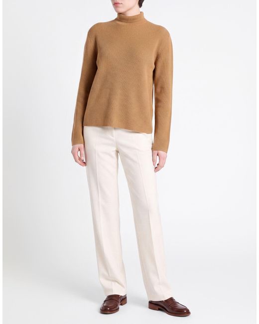 Etro Brown Camel Turtleneck Wool