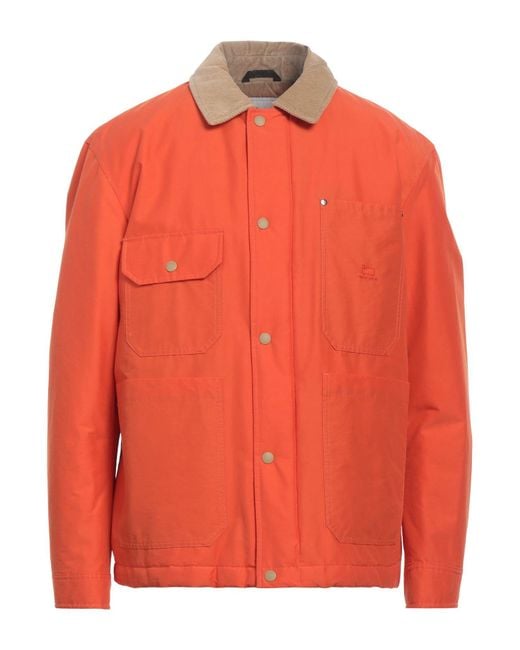 Woolrich Orange Jacket Cotton, Polyamide for men