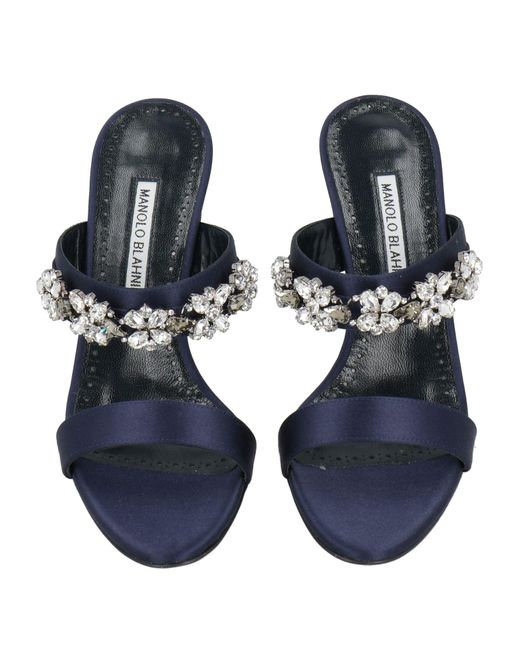Manolo Blahnik Blue Sandals