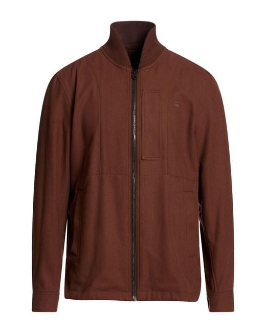 G-Star Brown Jacket Cotton for men