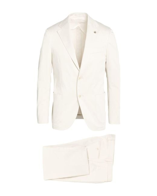 Lardini White Suit for men