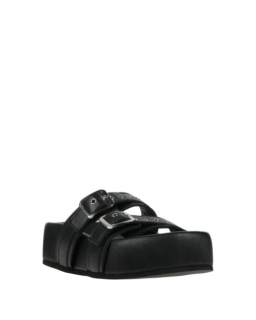 OA non-fashion Women's Black Sandals Calfskin