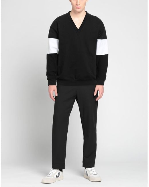 EBIT Black Sweatshirt Cotton for men