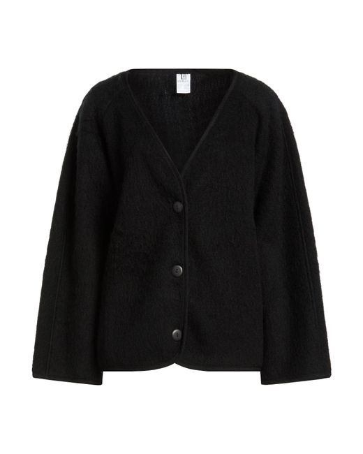 Baserange Black Cardigan Wool