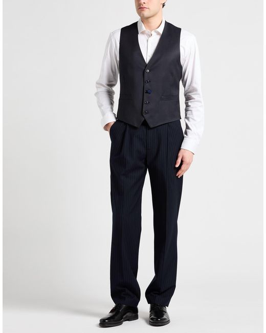 Lardini Black Midnight Tailored Vest Wool for men