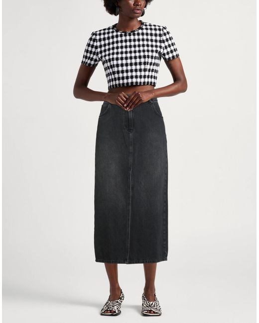 Ottod'Ame Black Jeansrock