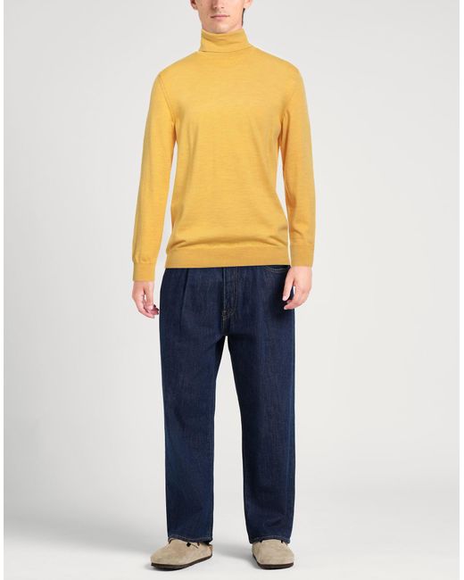 Zanone Yellow Turtleneck for men